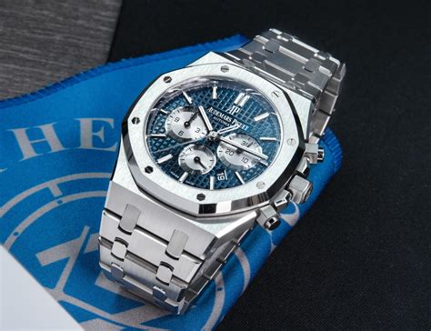 audemars piguet royal oak chronograph 26331st blue dial 41mm|audemars piguet chronograph.